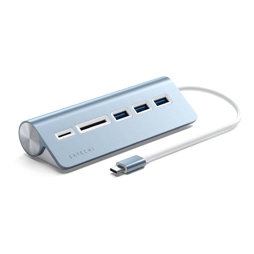 Satechi USBハブ SDカードスロット付き Satechi USB-C スタンドハブ NVMe/SATA SSDスロット (M1 Mac
